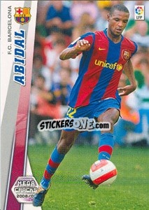 Sticker Abidal - Liga BBVA 2008-2009. Megacracks
 n. 62 - Panini