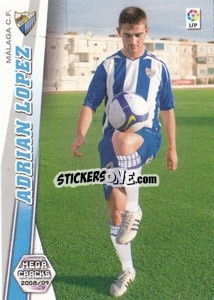 Sticker Adrian Lopez - Liga BBVA 2008-2009. Megacracks
 - Panini