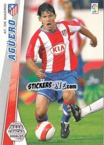 Sticker Agüero - Liga BBVA 2008-2009. Megacracks
 - Panini