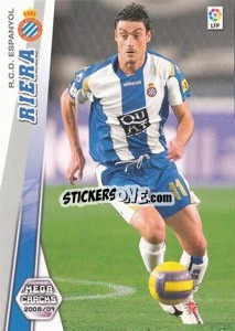 Sticker Albert Riera - Liga BBVA 2008-2009. Megacracks
 - Panini