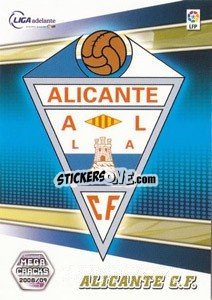 Sticker Alicante C.F. - Liga BBVA 2008-2009. Megacracks
 - Panini