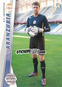 Sticker Aranzubia - Liga BBVA 2008-2009. Megacracks
 - Panini