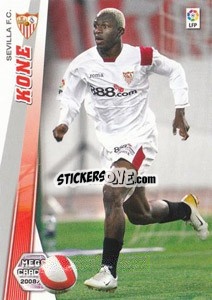 Sticker Arouna Kone - Liga BBVA 2008-2009. Megacracks
 - Panini