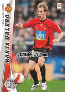 Sticker Borja Valero - Liga BBVA 2008-2009. Megacracks
 - Panini