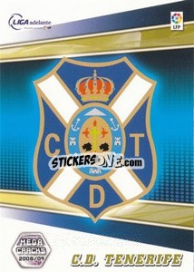 Sticker C.D. Tenerife - Liga BBVA 2008-2009. Megacracks
 n. 416 - Panini