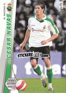 Sticker Cesar Navas - Liga BBVA 2008-2009. Megacracks
 n. 241 - Panini