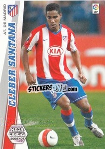 Cromo Cleber Santana - Liga BBVA 2008-2009. Megacracks
 - Panini