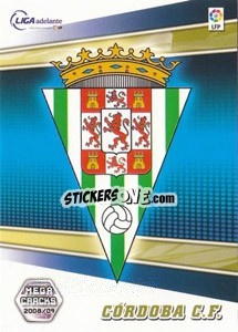 Cromo Cordoba C.F. - Liga BBVA 2008-2009. Megacracks
 - Panini