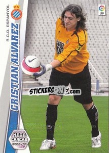 Sticker Cristian Alvarez - Liga BBVA 2008-2009. Megacracks
 n. 434 - Panini