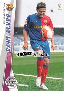 Cromo Dani Alves - Liga BBVA 2008-2009. Megacracks
 - Panini