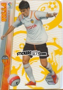 Figurina David Villa - Liga BBVA 2008-2009. Megacracks
 - Panini