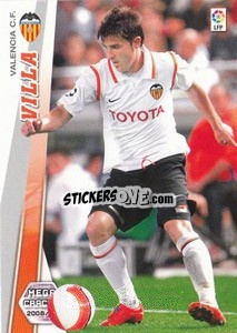 Sticker David Villa - Liga BBVA 2008-2009. Megacracks
 - Panini