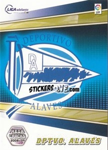 Sticker Deportivo Alaves - Liga BBVA 2008-2009. Megacracks
 n. 422 - Panini