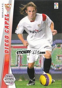 Sticker Diego Capel - Liga BBVA 2008-2009. Megacracks
 n. 285 - Panini