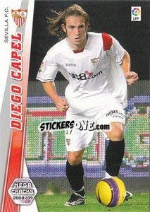 Cromo Diego Capel - Liga BBVA 2008-2009. Megacracks
 - Panini