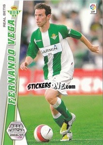 Sticker Fernando Vega - Liga BBVA 2008-2009. Megacracks
 n. 81 - Panini