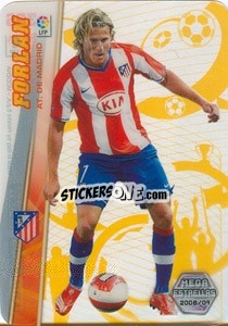 Sticker Forlan - Liga BBVA 2008-2009. Megacracks
 n. 396 - Panini