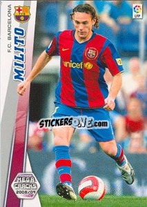 Sticker Gabriel Milito - Liga BBVA 2008-2009. Megacracks
 n. 59 - Panini