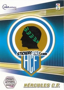 Sticker Hercules C.F. - Liga BBVA 2008-2009. Megacracks
 - Panini