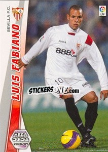 Cromo Luis Fabiano - Liga BBVA 2008-2009. Megacracks
 - Panini