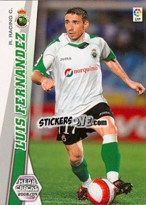 Sticker Luis Fernandez - Liga BBVA 2008-2009. Megacracks
 - Panini