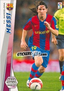 Sticker Messi - Liga BBVA 2008-2009. Megacracks
 - Panini