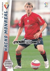 Sticker Nacho Monreal - Liga BBVA 2008-2009. Megacracks
 n. 224 - Panini
