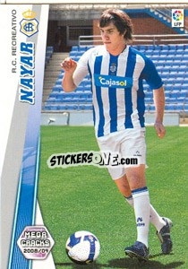 Figurina Nayar - Liga BBVA 2008-2009. Megacracks
 - Panini