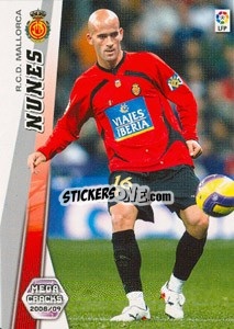 Cromo Nunes - Liga BBVA 2008-2009. Megacracks
 - Panini