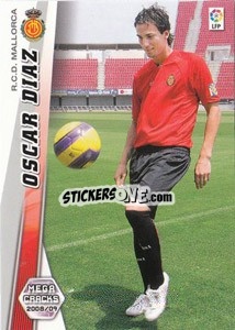 Sticker Oscar Diaz - Liga BBVA 2008-2009. Megacracks
 - Panini