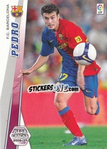 Sticker Pedro Rodríguez - Liga BBVA 2008-2009. Megacracks
 - Panini