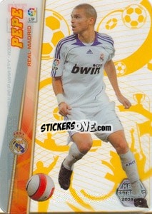 Sticker Pepe - Liga BBVA 2008-2009. Megacracks
 n. 370 - Panini