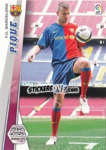 Sticker Pique - Liga BBVA 2008-2009. Megacracks
 - Panini