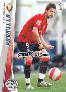 Sticker Portillo - Liga BBVA 2008-2009. Megacracks
 n. 234 - Panini