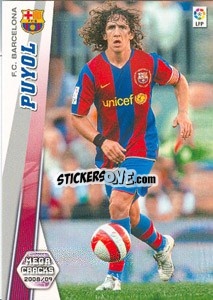 Figurina Puyol - Liga BBVA 2008-2009. Megacracks
 - Panini