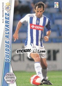 Sticker Quique Alvarez - Liga BBVA 2008-2009. Megacracks
 - Panini