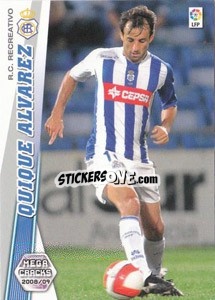 Cromo Quique Alvarez - Liga BBVA 2008-2009. Megacracks
 n. 258 - Panini