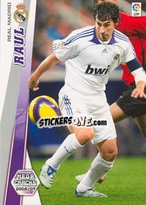 Sticker Raul González - Liga BBVA 2008-2009. Megacracks
 n. 160 - Panini
