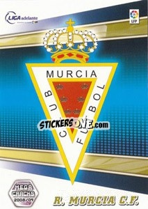 Figurina Real Murcia C.F. - Liga BBVA 2008-2009. Megacracks
 - Panini