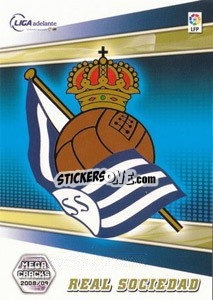 Sticker Real Sociedad - Liga BBVA 2008-2009. Megacracks
 - Panini