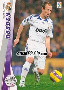 Cromo Robben - Liga BBVA 2008-2009. Megacracks
 - Panini