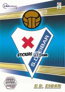 Sticker S.D. Eibar - Liga BBVA 2008-2009. Megacracks
 - Panini