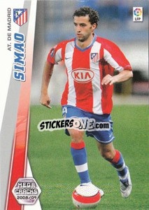 Sticker Simao - Liga BBVA 2008-2009. Megacracks
 - Panini