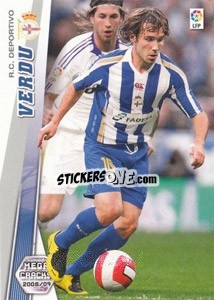 Sticker Verdu - Liga BBVA 2008-2009. Megacracks
 - Panini