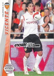 Sticker Vicente - Liga BBVA 2008-2009. Megacracks
 - Panini
