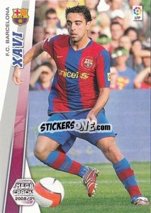 Sticker Xavi Hernández - Liga BBVA 2008-2009. Megacracks
 - Panini