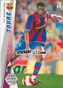 Sticker Yaya Touré - Liga BBVA 2008-2009. Megacracks
 - Panini