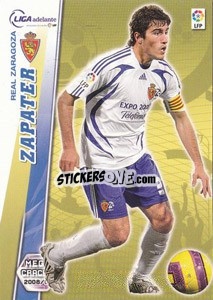 Sticker Zapater - Liga BBVA 2008-2009. Megacracks
 - Panini