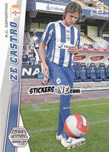 Sticker Ze Castro - Liga BBVA 2008-2009. Megacracks
 - Panini