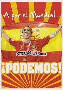 Sticker A por el Mundial…¡Podemos! - La Seleccion Espanola 2009
 - Panini
